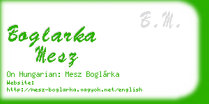 boglarka mesz business card